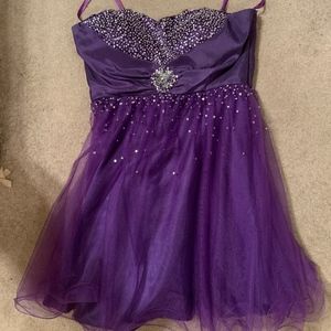Purple and Sequin Dress, Only worn once!